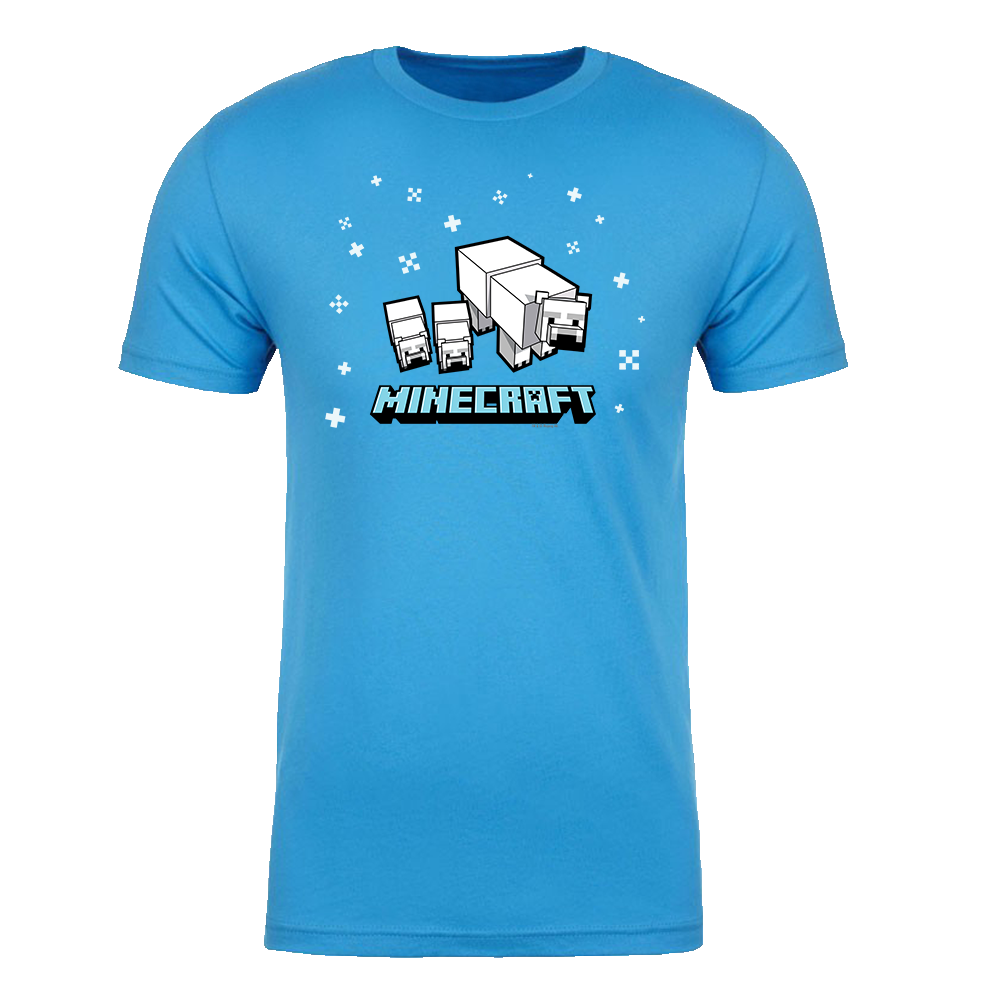 Minecraft Polar Bear Adult Short Sleeve T-Shirt