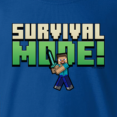 Minecraft Survival Mode! Kids Short Sleeve T-Shirt