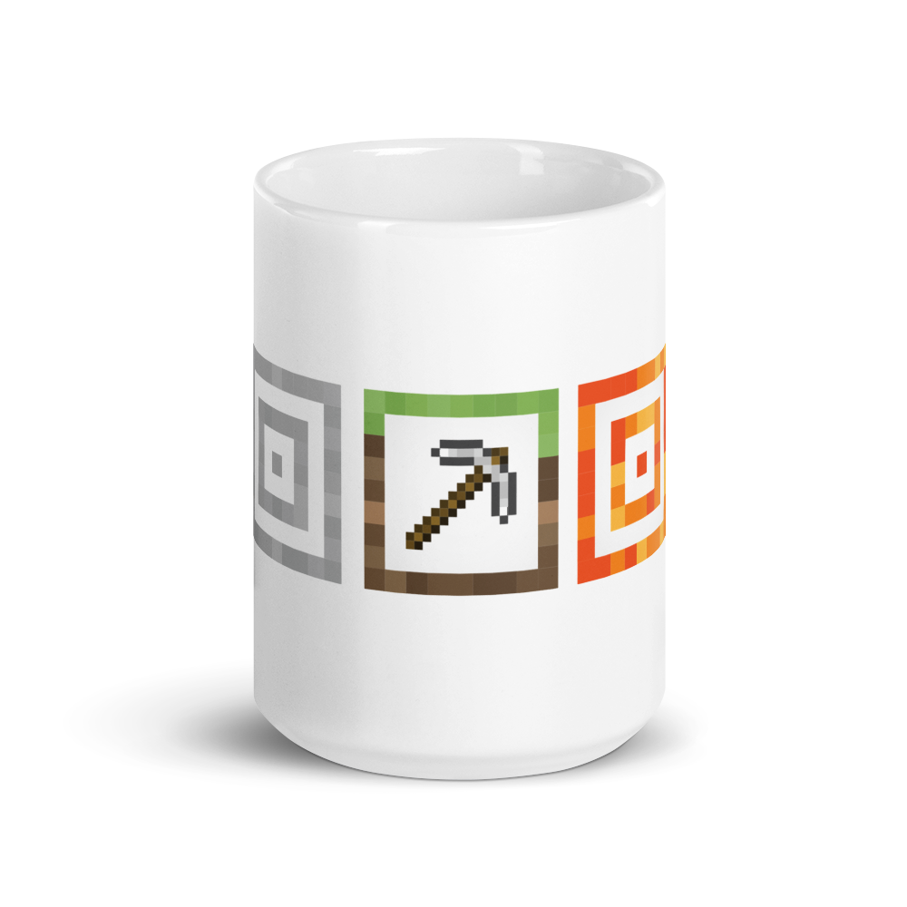 Minecraft Texture Icons White Mug