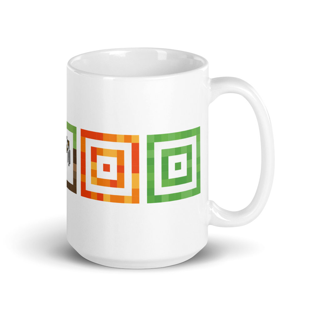 Minecraft Texture Icons White Mug