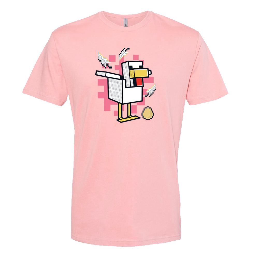 Minecraft Jolly Mobs Chicken Adult Short Sleeve T-Shirt