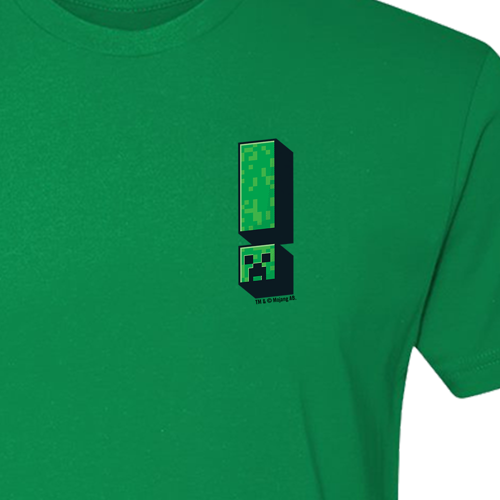 Minecraft Jolly Mobs Creeper ! Adult Short Sleeve T-Shirt
