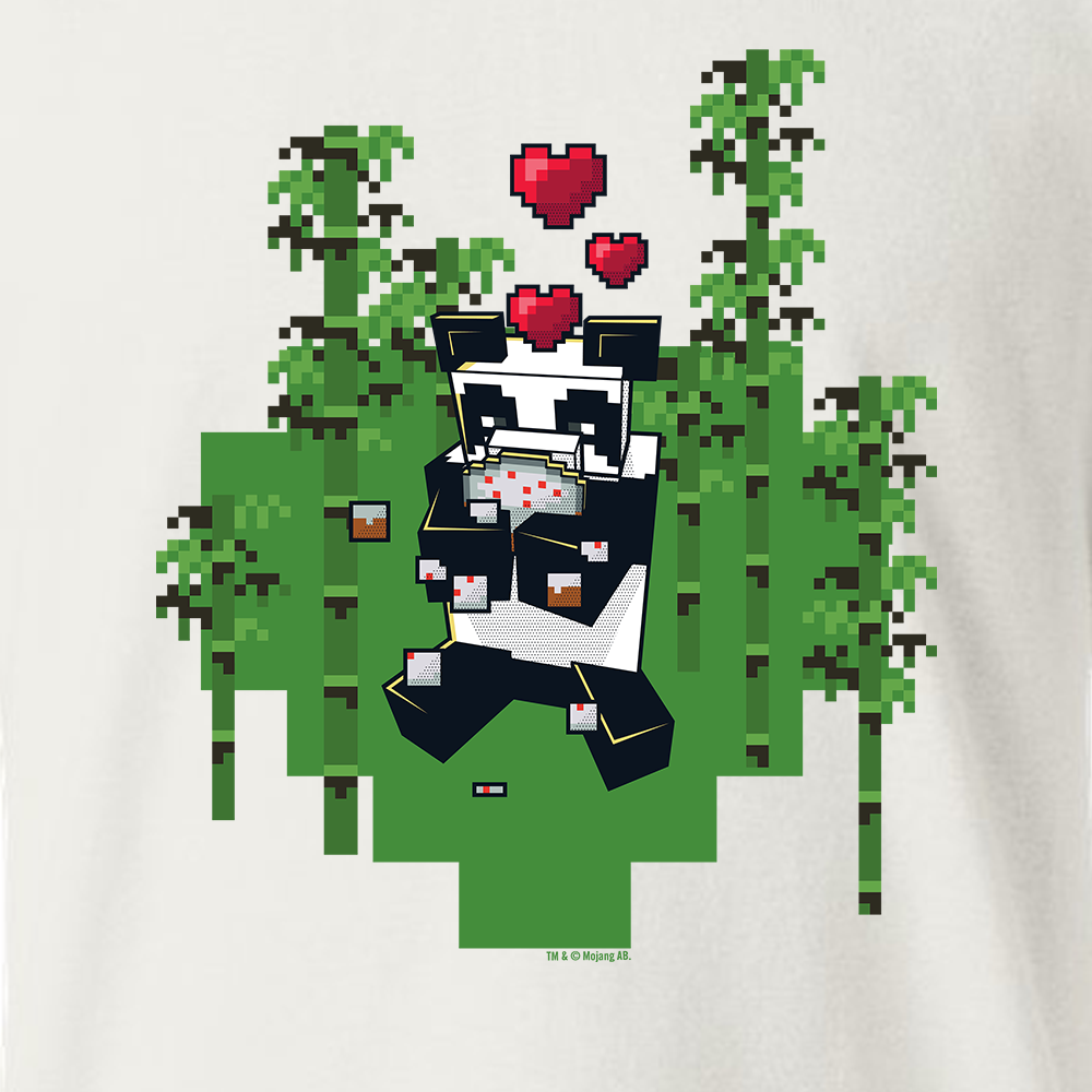 Minecraft Jolly Mobs Panda Kids Short Sleeve T-Shirt