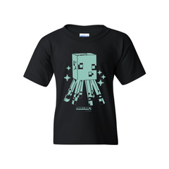Minecraft Squid Glow In The Dark Kids Short Sleeve T-Shirt