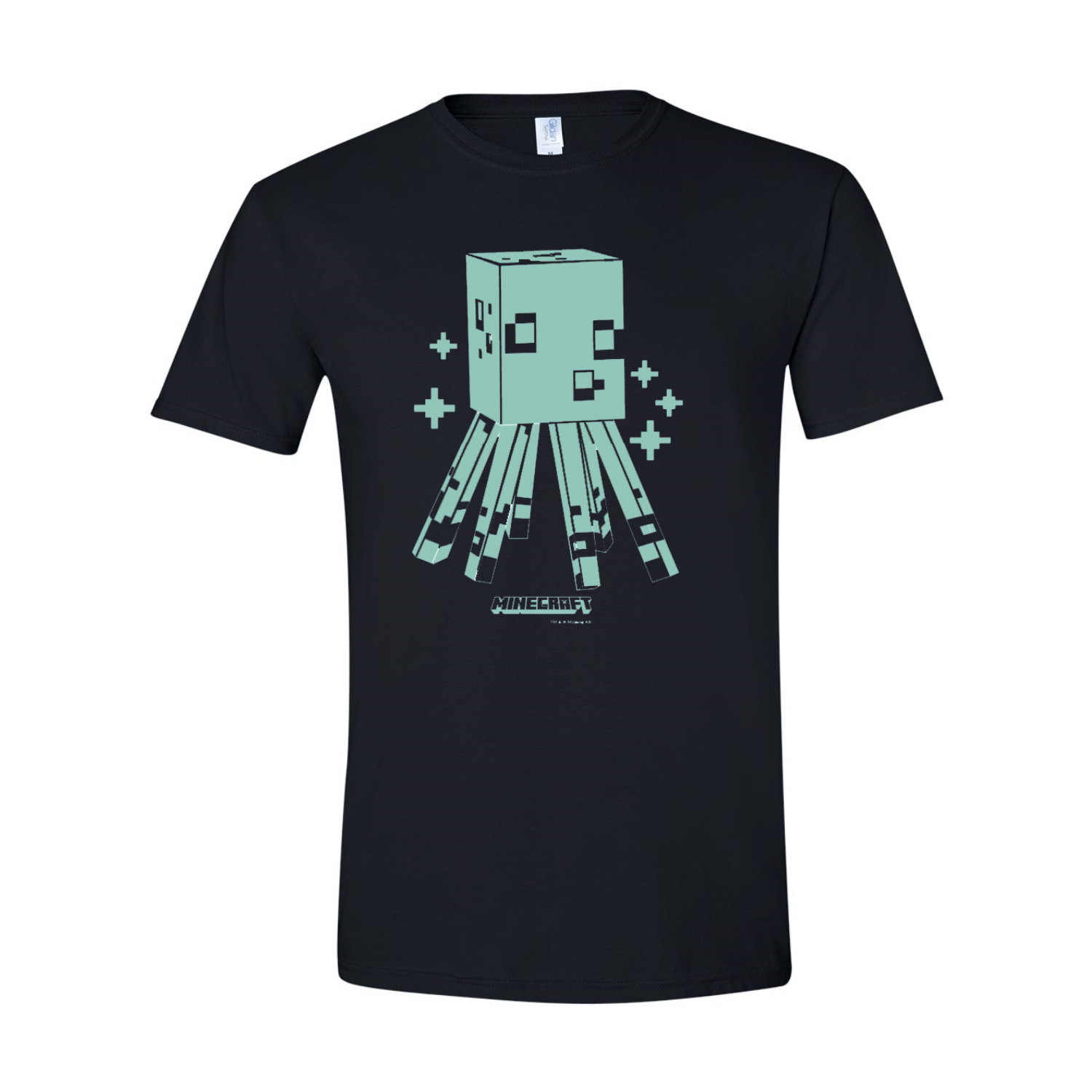 Minecraft Squid Glow In The Dark Adult Short Sleeve T-Shirt
