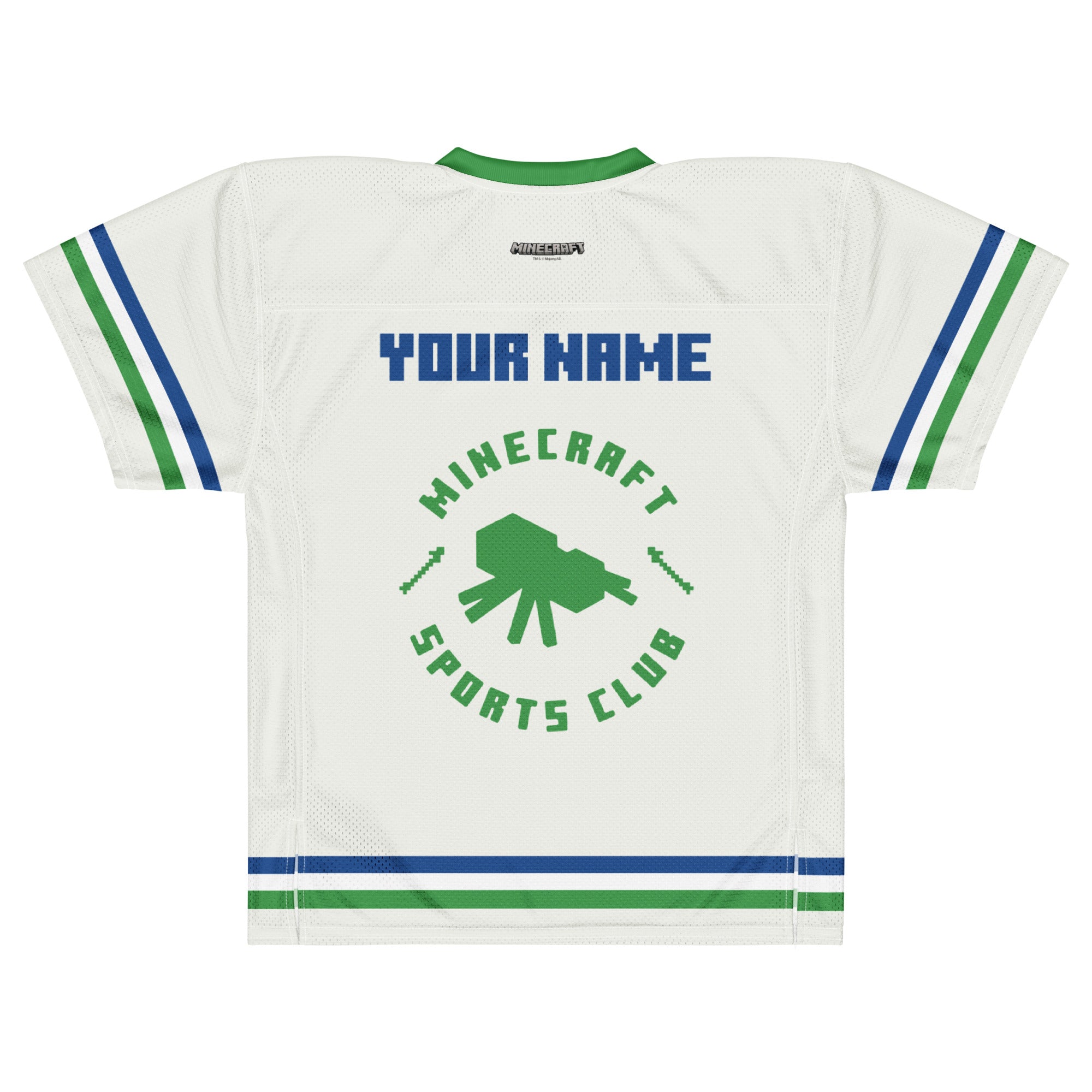 Minecraft Football Jersey Athletics Overworld Tour Personalized Name