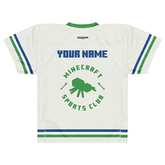 Minecraft Football Jersey Athletics Overworld Tour Personalized Name