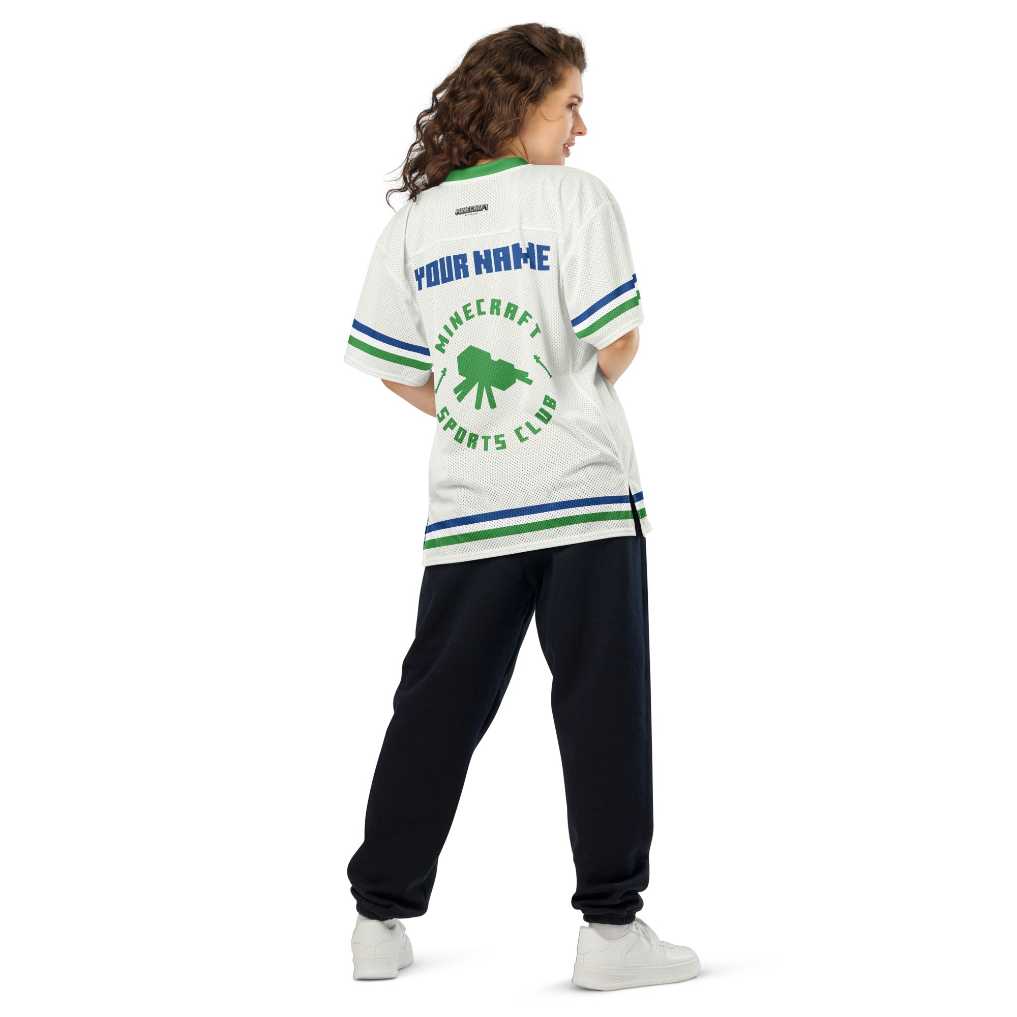 Minecraft Football Jersey Athletics Overworld Tour Personalized Name