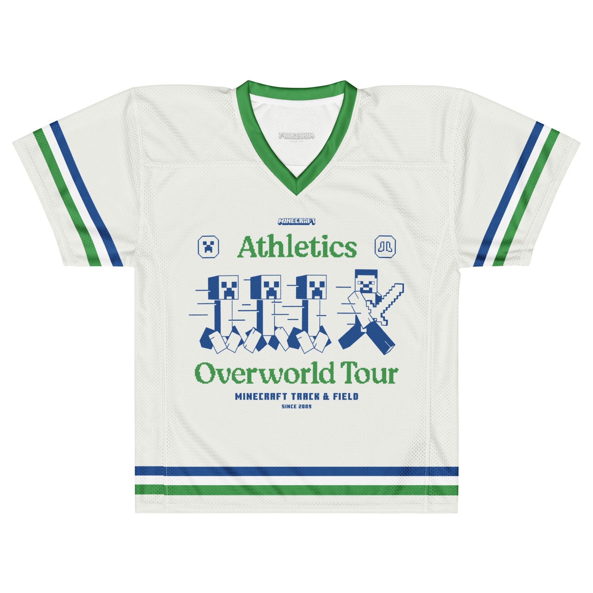 Minecraft Football Jersey Athletics Overworld Tour Personalized Name