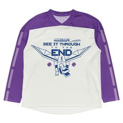 Minecraft See It Through The End Personalized Name Hockey Jersey