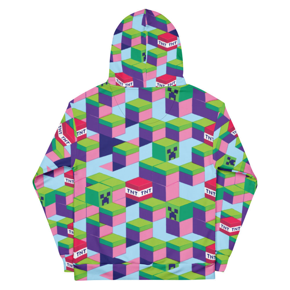 Minecraft Pattern Adult Hoodie