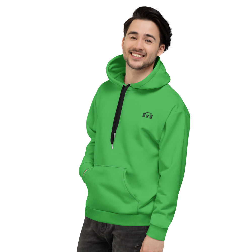 Minecraft Tuned In Green Creeper Adult Hoodie