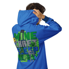 Minecraft Sleep Repeat Unisex Zip-Up Hoodie