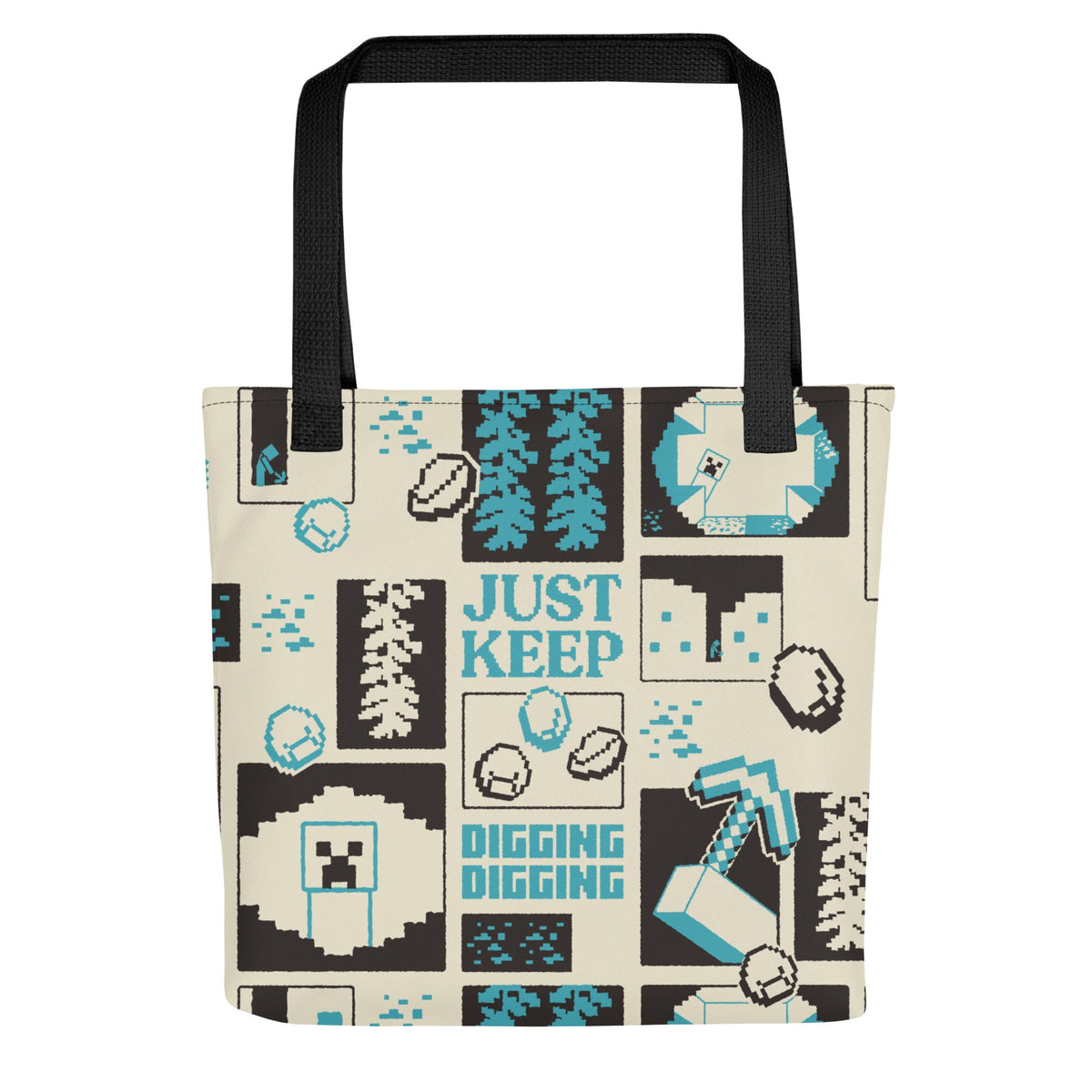 Minecraft Tote Bag Just Keep Digging