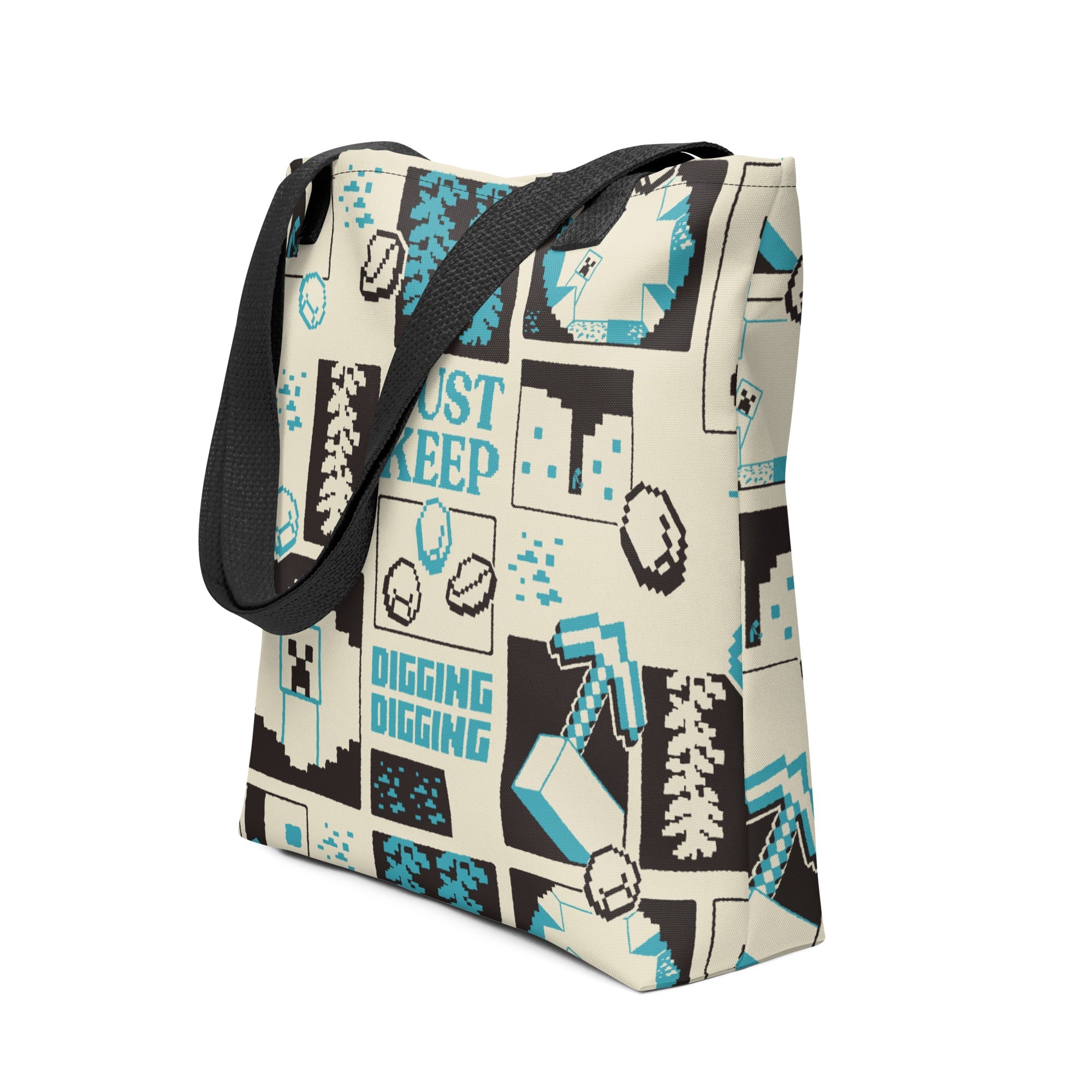 Minecraft Tote Bag Just Keep Digging