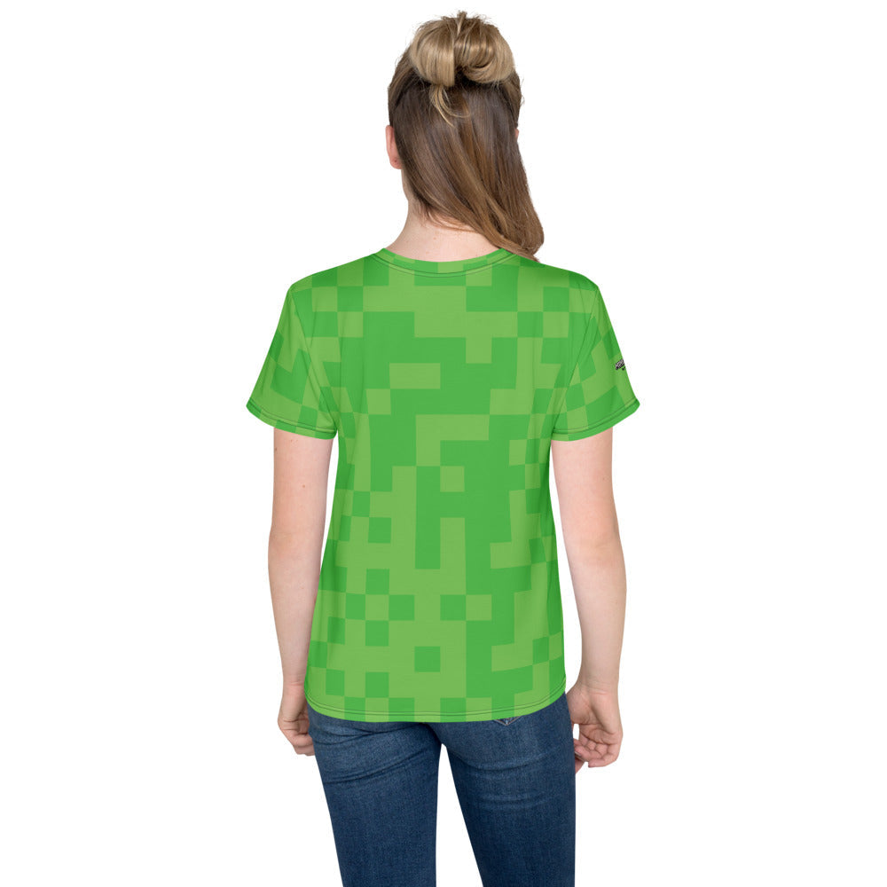 Minecraft Creeper Big Face Kids T-shirt