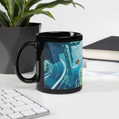 Minecraft Limited Loot Cave Explorer Black Glossy Mug