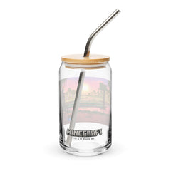 Minecraft Limited Loot Swamp Sunset Can-Shaped Glass with Lid and Straw
