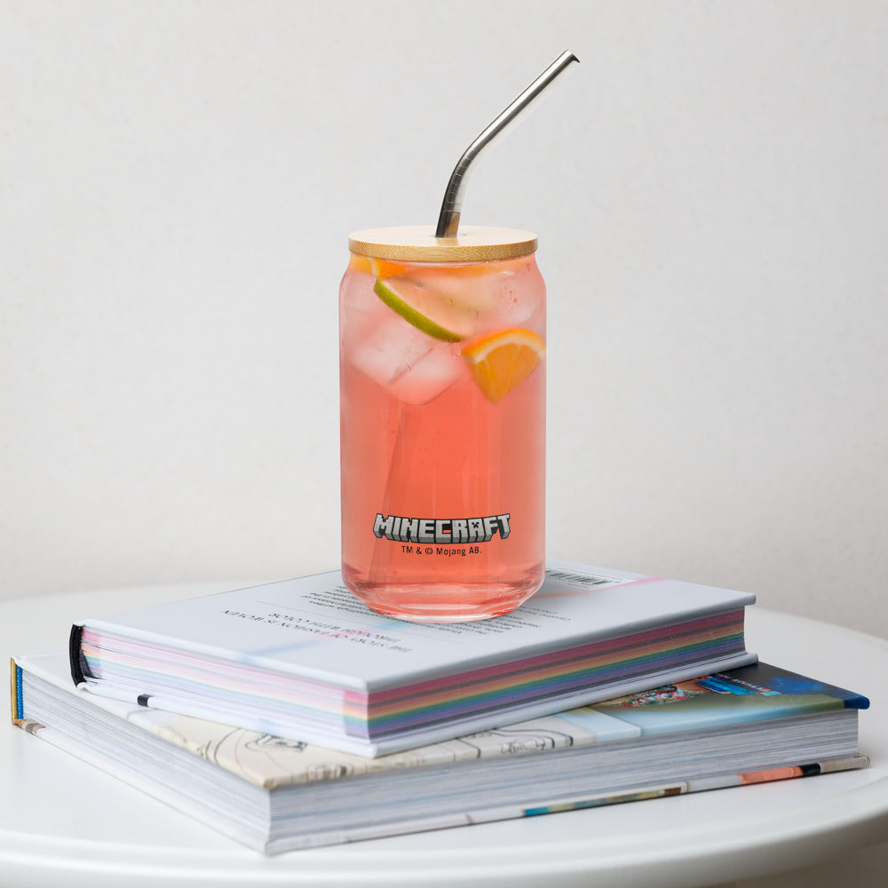 Minecraft Limited Loot Swamp Sunset Can-Shaped Glass with Lid and Straw