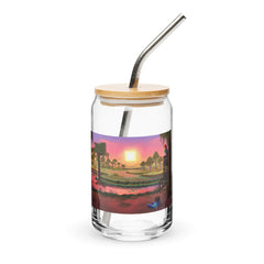 Minecraft Limited Loot Swamp Sunset Can-Shaped Glass with Lid and Straw