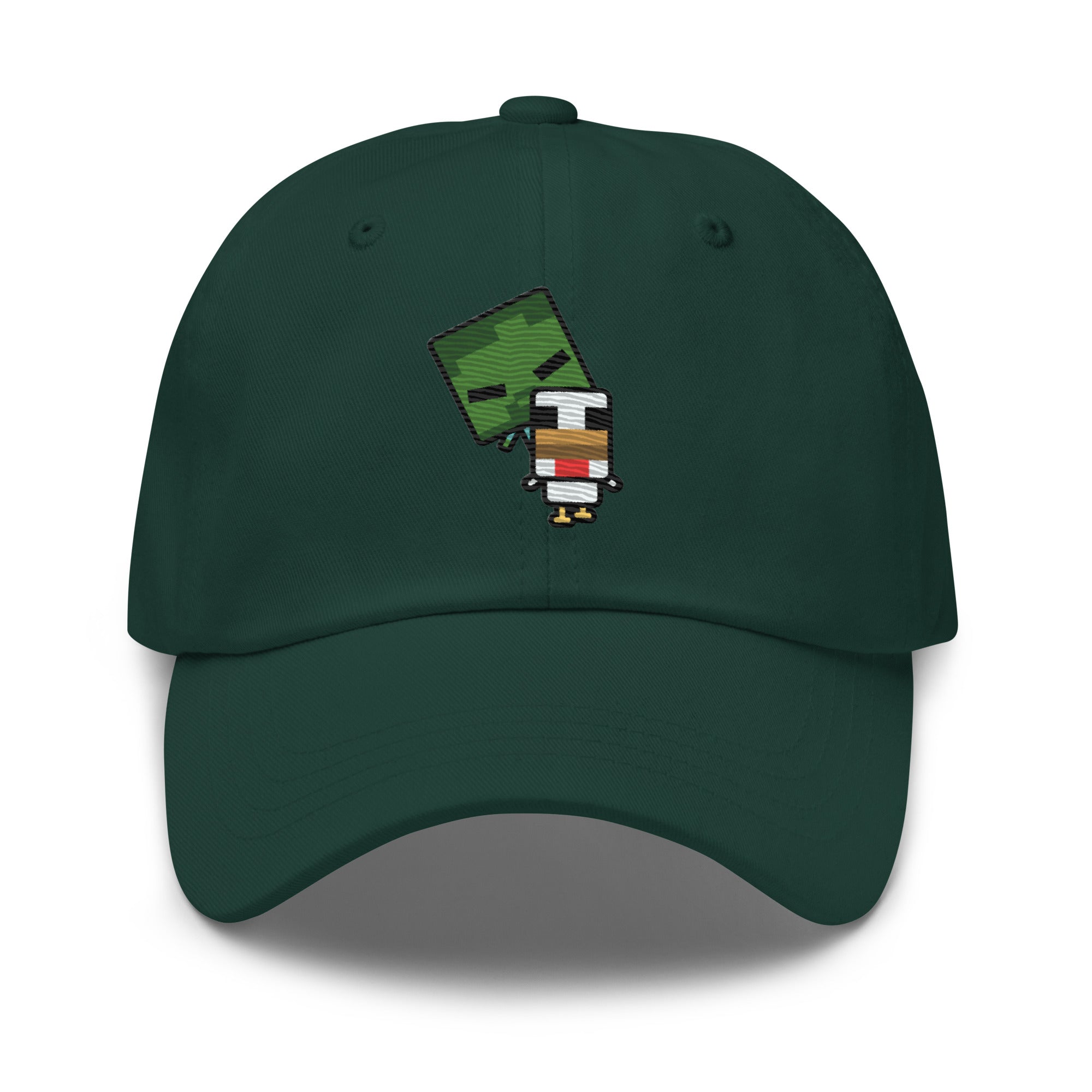 Minecraft Baseball Hat Chibi Chicken Jockey