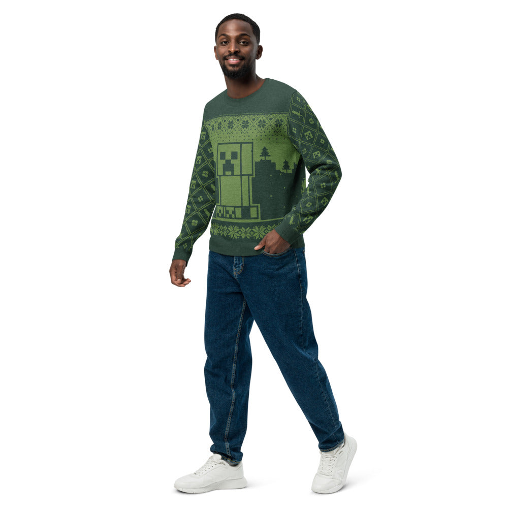Minecraft Creeper Unisex Knit Sweater