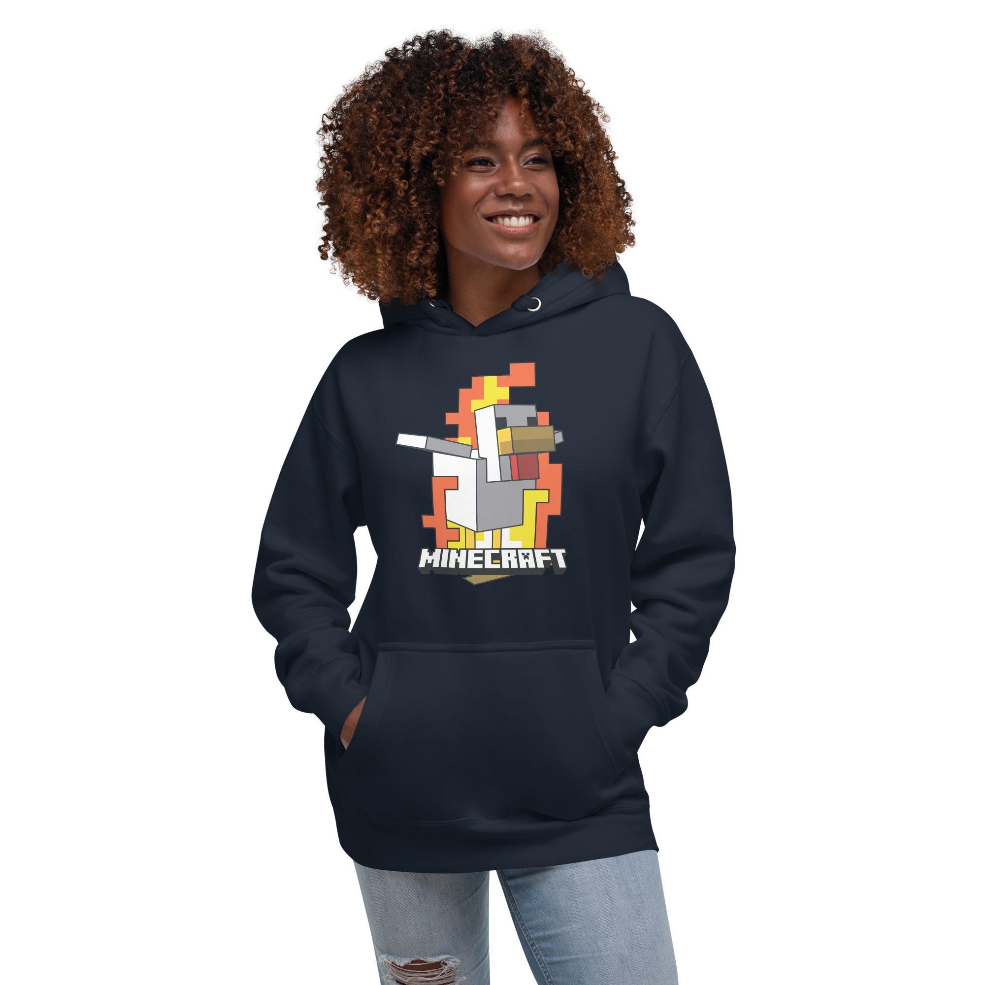 Minecraft Hoodie Fire Chicken