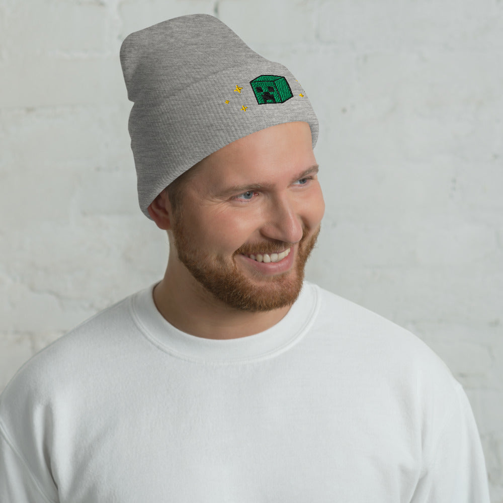 Minecraft Seasons Greetings Cuffed Beanie
