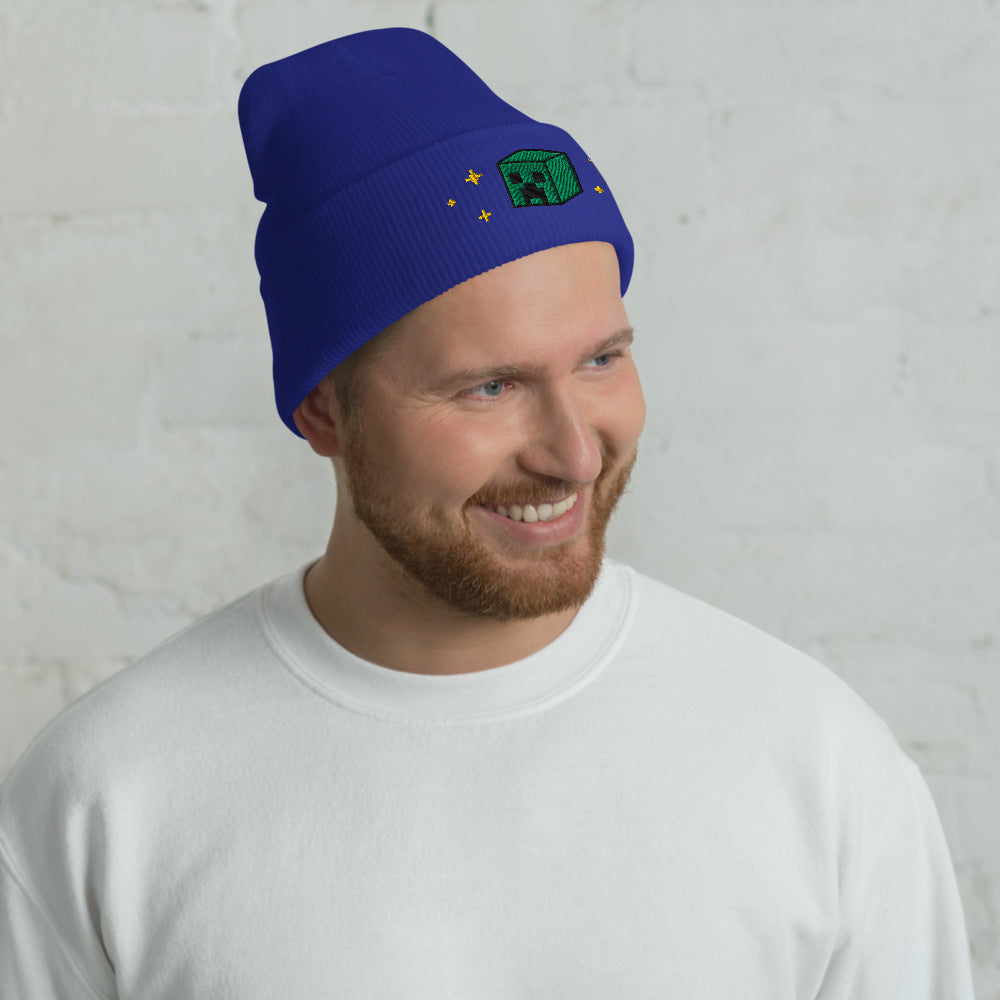 Minecraft Seasons Greetings Cuffed Beanie