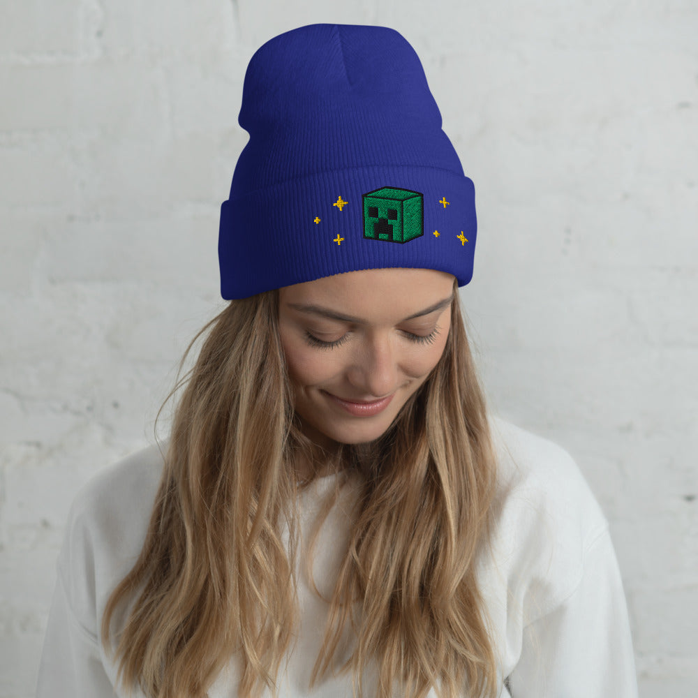 Minecraft Seasons Greetings Cuffed Beanie