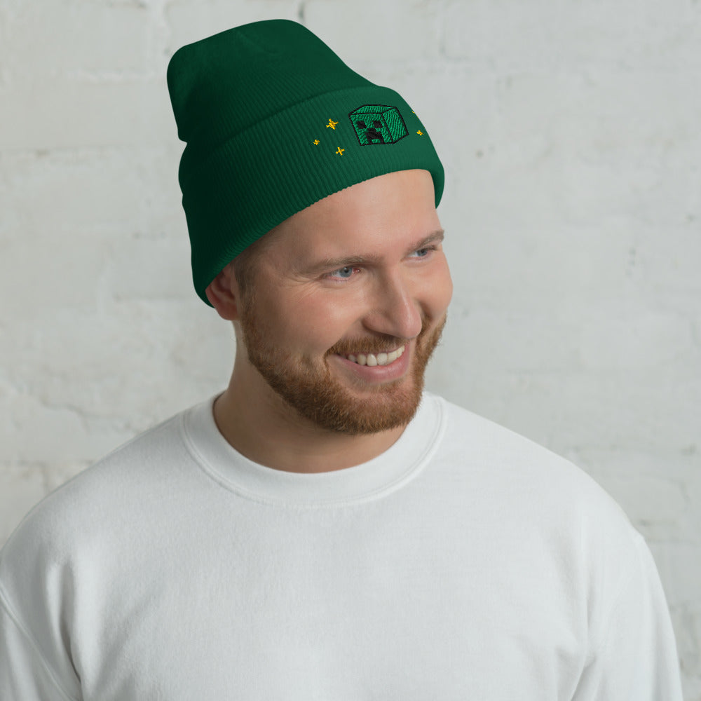 Minecraft Seasons Greetings Cuffed Beanie