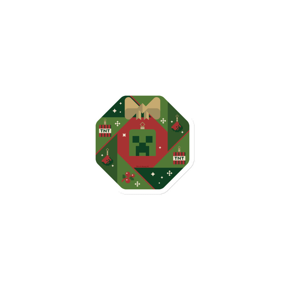 Minecraft Holiday Creeper Die Cut Magnet