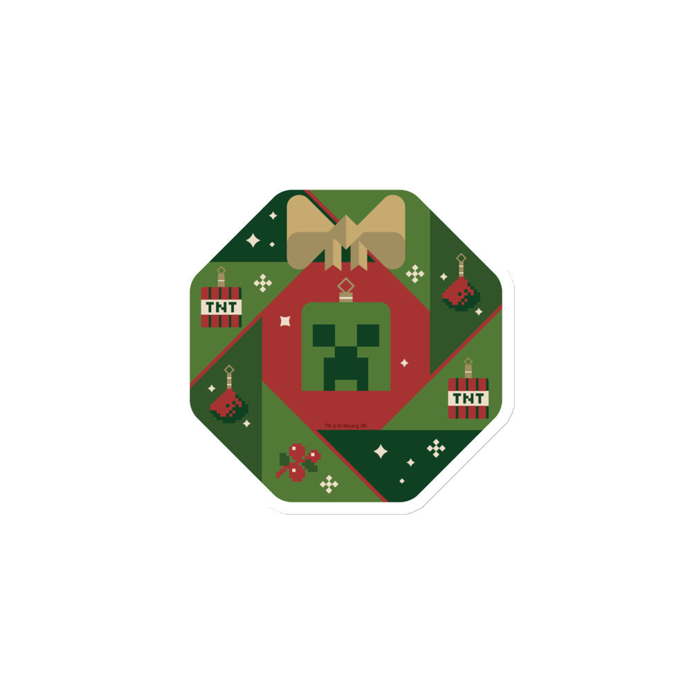 Minecraft Holiday Creeper Die Cut Magnet