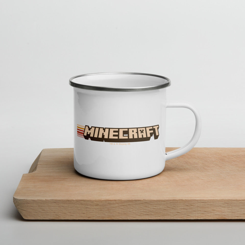 Minecraft Camping Adventure Club Enamel Campfire Mug