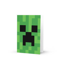 Minecraft Creeper Greeting Card