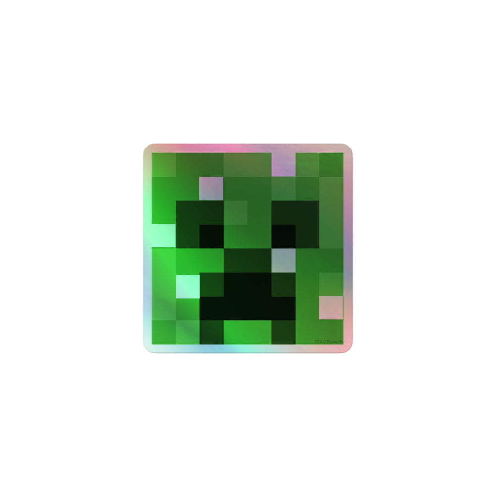 Minecraft Creeper Holographic Sticker