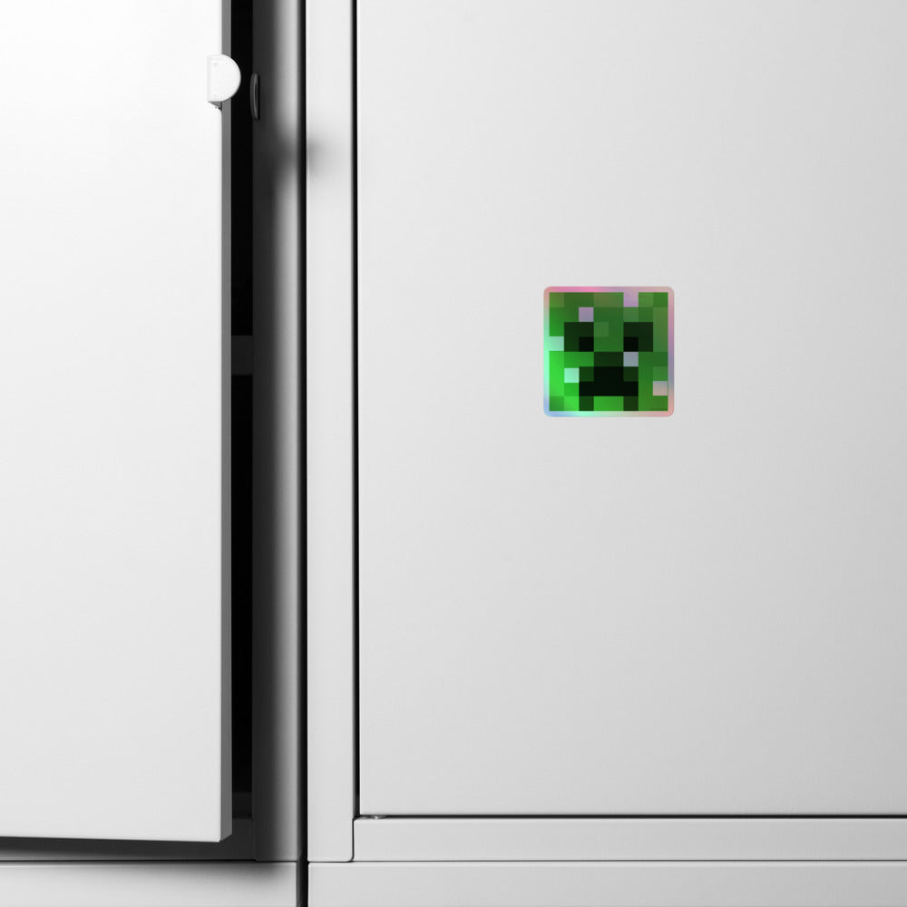 Minecraft Creeper Holographic Sticker
