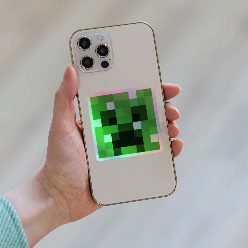 Minecraft Creeper Holographic Sticker