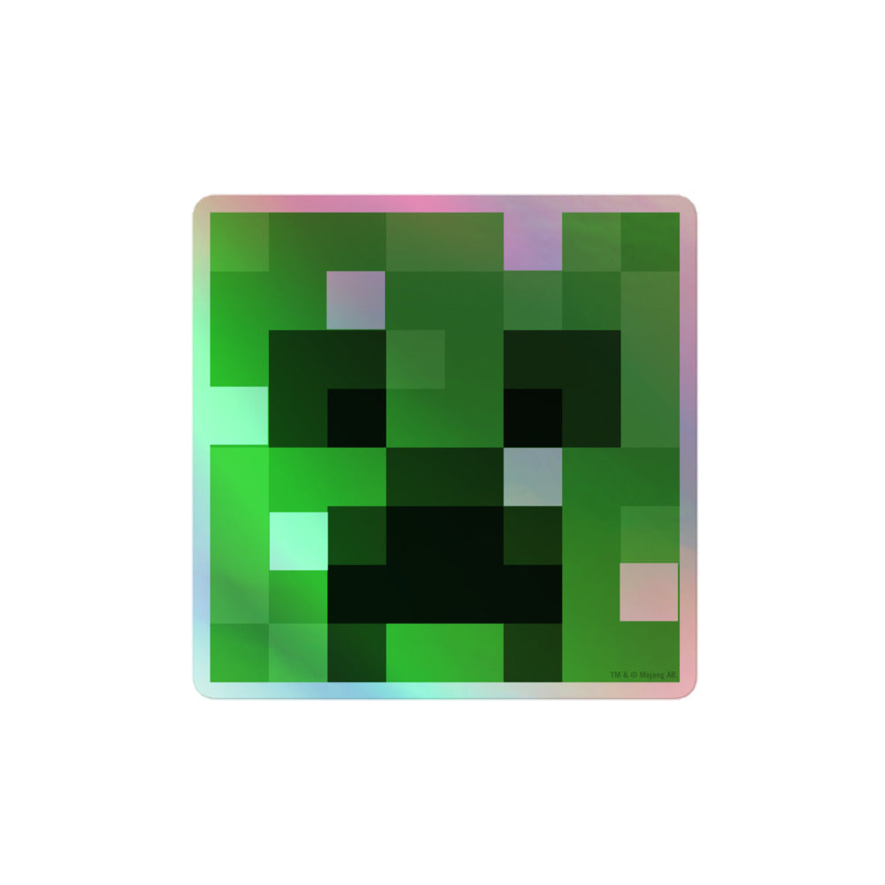 Minecraft Creeper Holographic Sticker