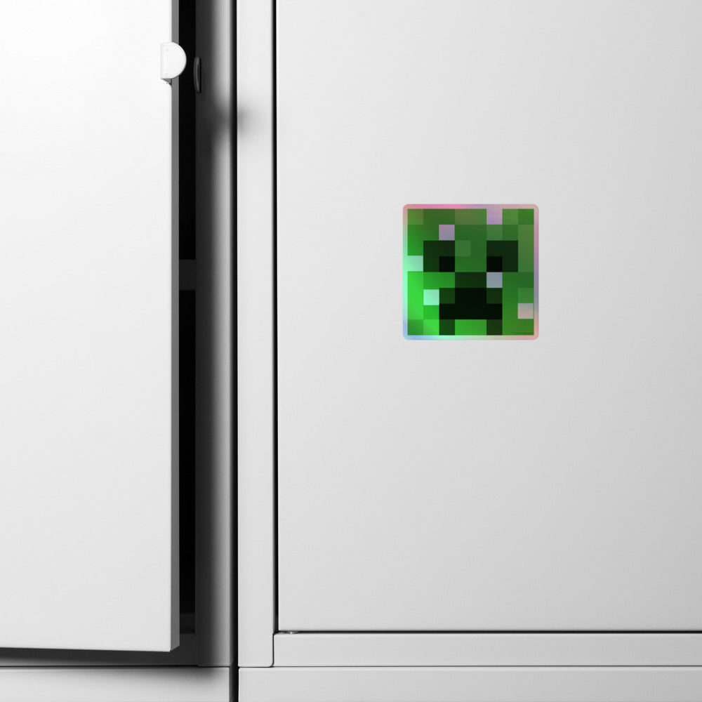 Minecraft Creeper Holographic Sticker