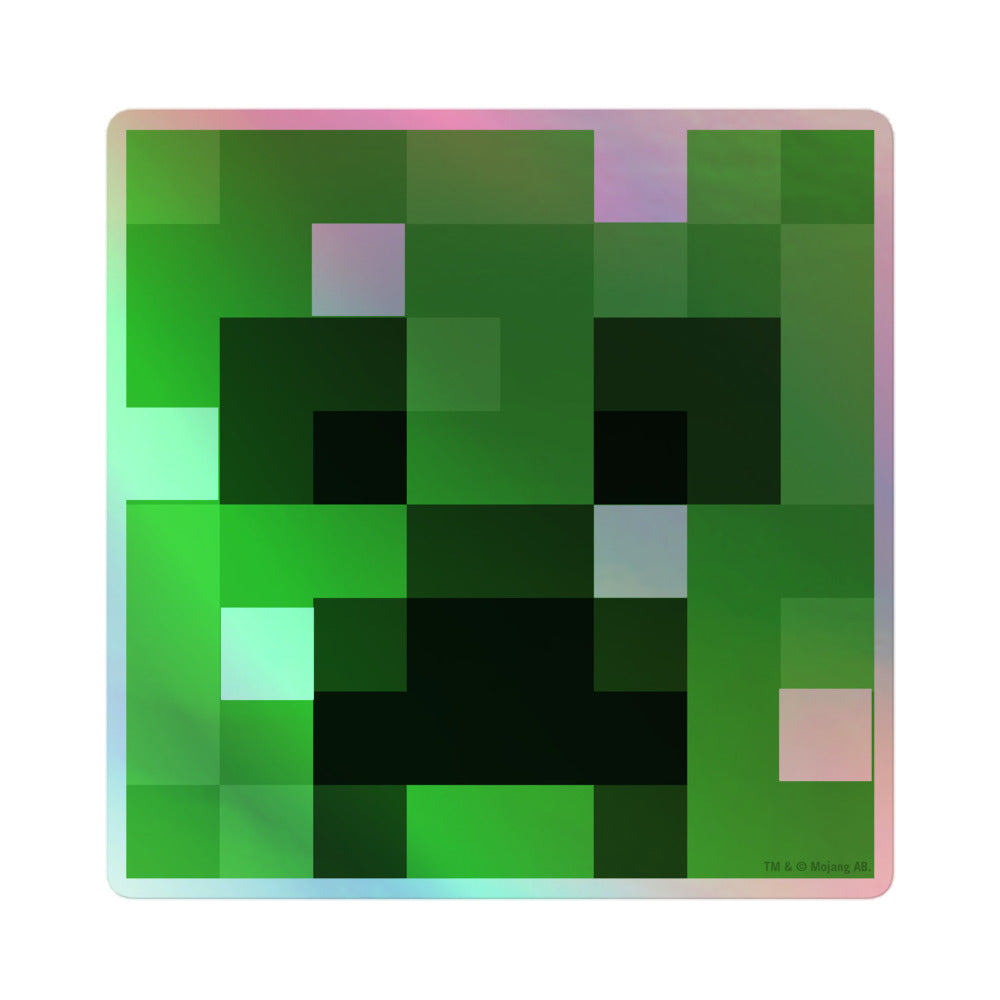 Minecraft Creeper Holographic Sticker