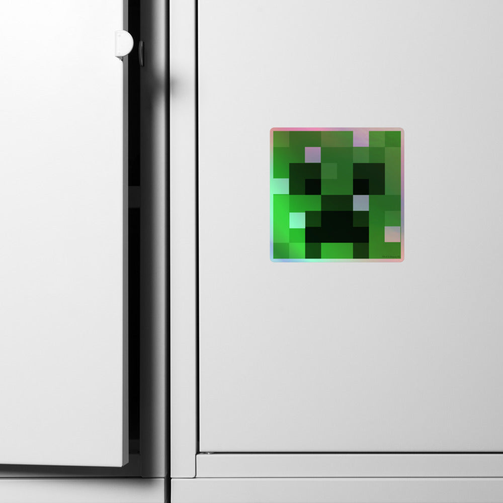 Minecraft Creeper Holographic Sticker