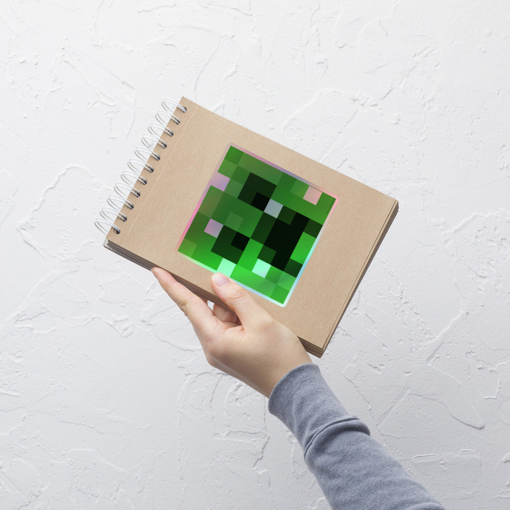 Minecraft Creeper Holographic Sticker