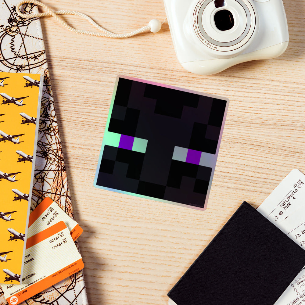 Minecraft Enderman Holographic Sticker