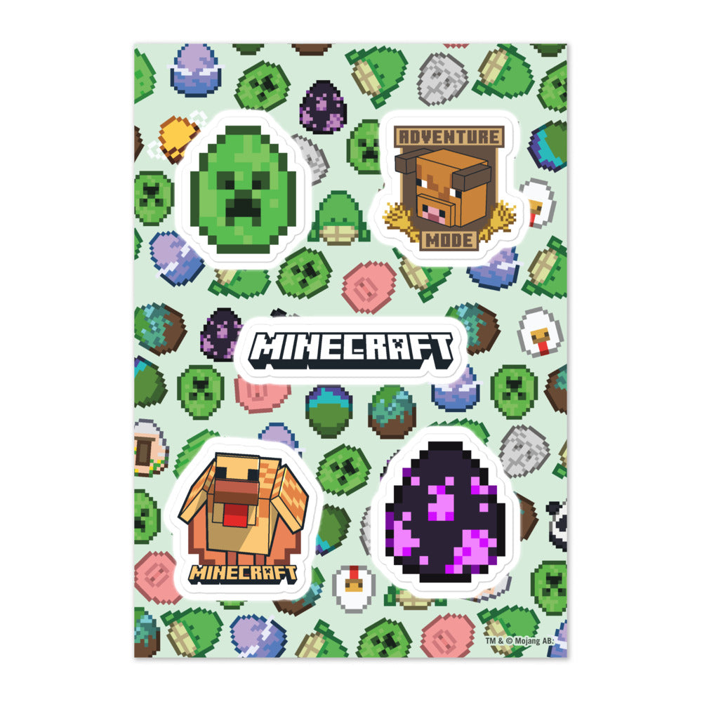 Minecraft Spring Egg Hunt Sticker Sheet