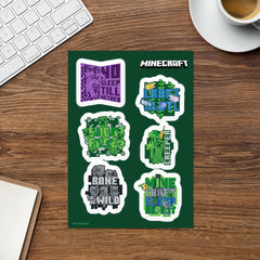 Minecraft Quotes Sticker Sheet