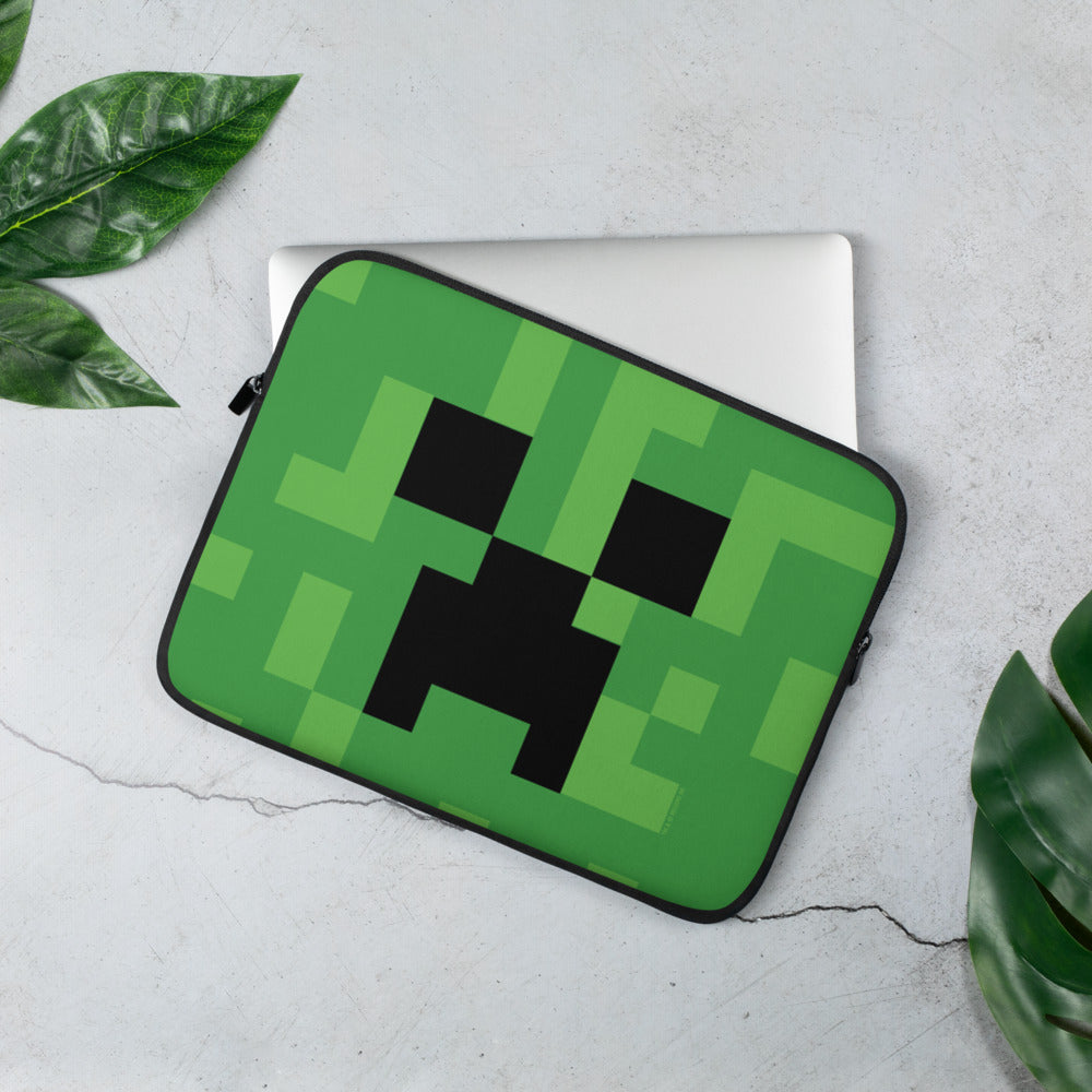 Minecraft Creeper Big Face Laptop Sleeve