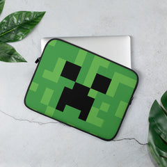 Minecraft Creeper Big Face Laptop Sleeve