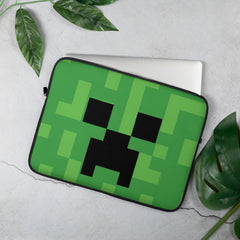 Minecraft Creeper Big Face Laptop Sleeve