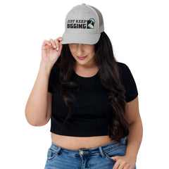 Minecraft Embroidered Trucker Hat Just Keep Digging